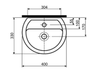 Раковина IFO Fаrgen-40 RP1211040100